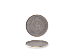 Stonecast Peppercorn Grey Chefs' Walled Plate